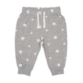 Heather Grey-White - Front - Larkwood Baby Stars Lounge Pants