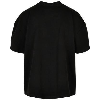 Black - Back - Build Your Brand Mens Plain Ultra Heavyweight T-Shirt