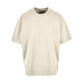Sand - Front - Build Your Brand Mens Plain Ultra Heavyweight T-Shirt