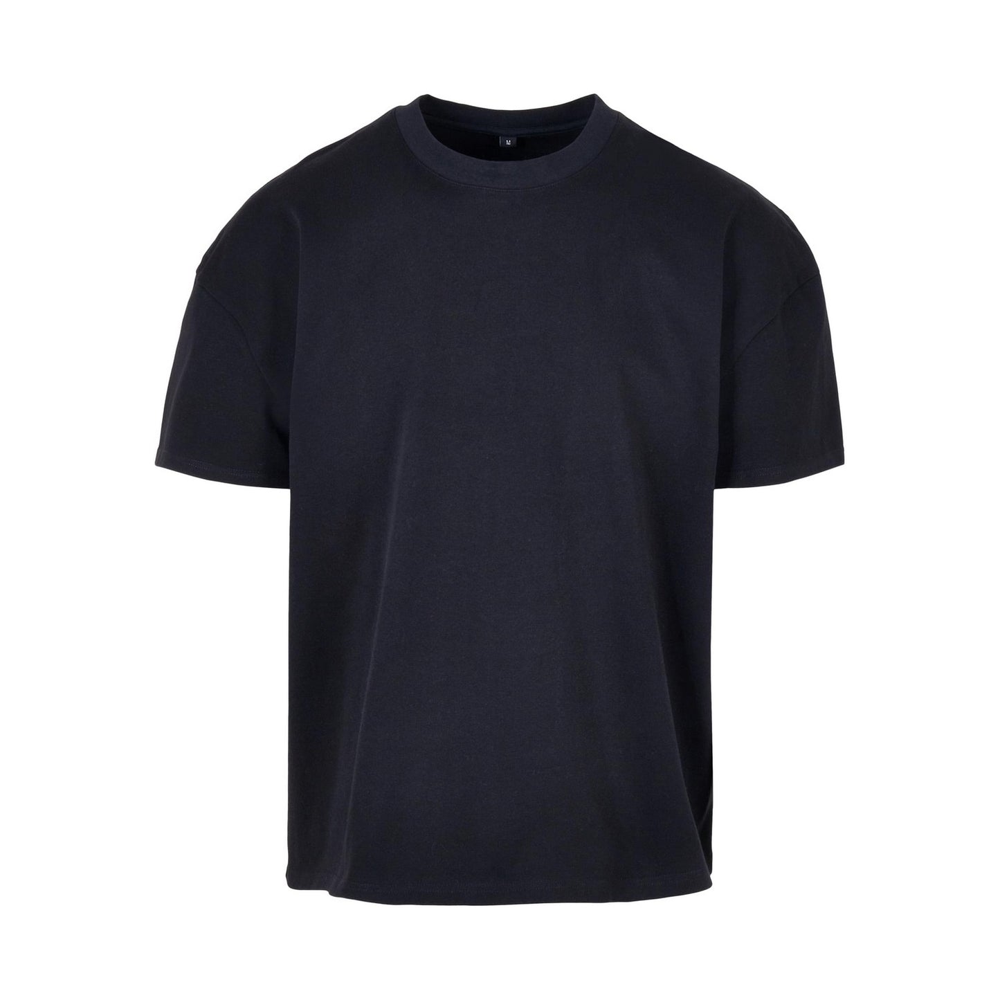 Navy - Front - Build Your Brand Mens Plain Ultra Heavyweight T-Shirt