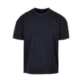 Navy - Front - Build Your Brand Mens Plain Ultra Heavyweight T-Shirt