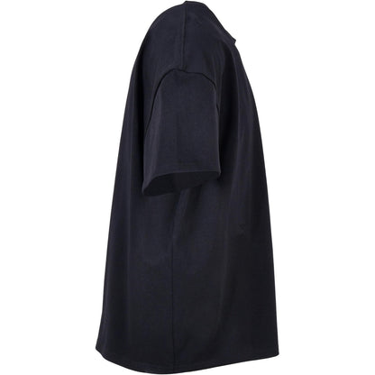 Navy - Side - Build Your Brand Mens Plain Ultra Heavyweight T-Shirt