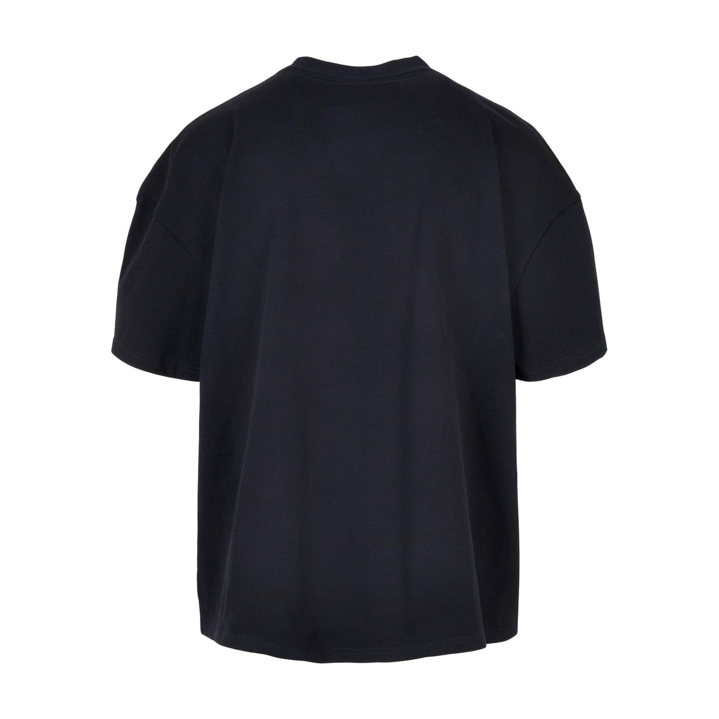 Navy - Back - Build Your Brand Mens Plain Ultra Heavyweight T-Shirt