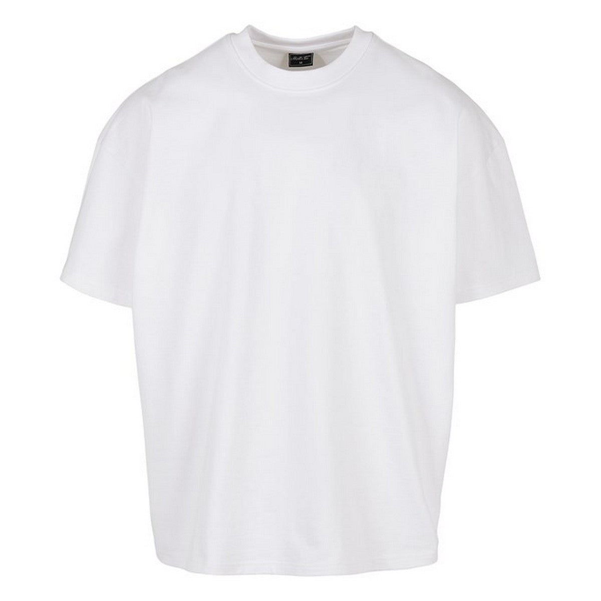 White - Front - Build Your Brand Mens Plain Ultra Heavyweight T-Shirt