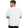 White - Back - Build Your Brand Mens Plain Ultra Heavyweight T-Shirt