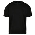 Black - Front - Build Your Brand Mens Plain Ultra Heavyweight T-Shirt