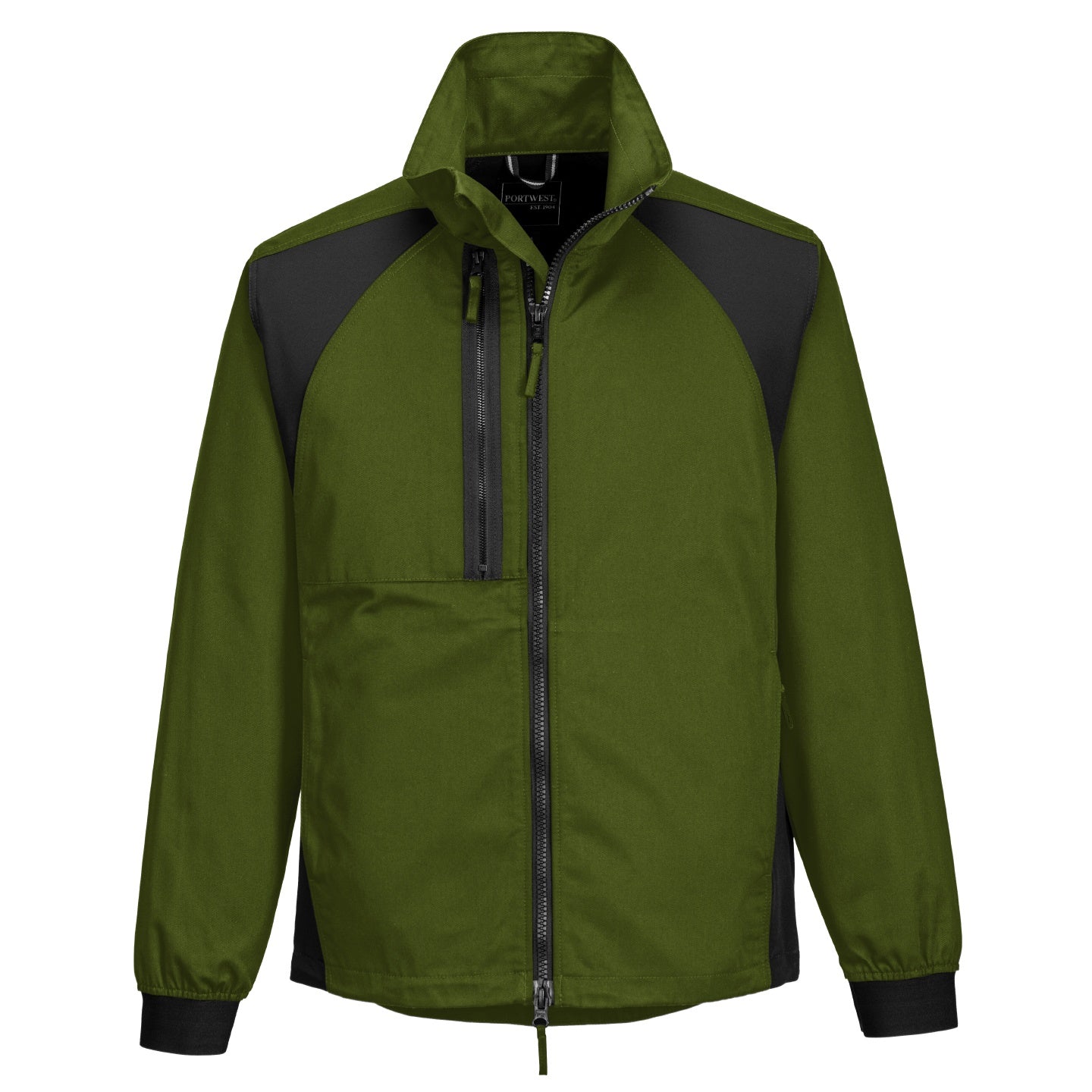 Olive Green - Front - Portwest Mens WX2 Stretch Jacket