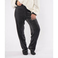 Black - Back - Ribbon Unisex Adult Eskimo Style Fleece Lounge Pants