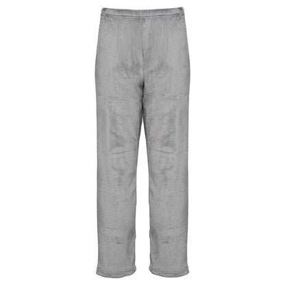 Grey - Back - Ribbon Unisex Adult Eskimo Style Fleece Lounge Pants