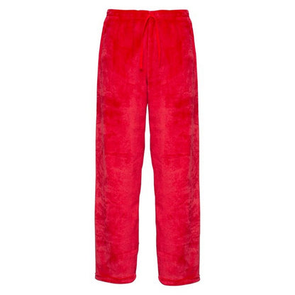 Red - Front - Ribbon Unisex Adult Eskimo Style Fleece Lounge Pants