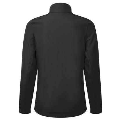 Black - Back - Premier Womens-Ladies Windchecker Recycled Printable Soft Shell Jacket