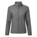 Dark Grey - Front - Premier Womens-Ladies Windchecker Recycled Printable Soft Shell Jacket