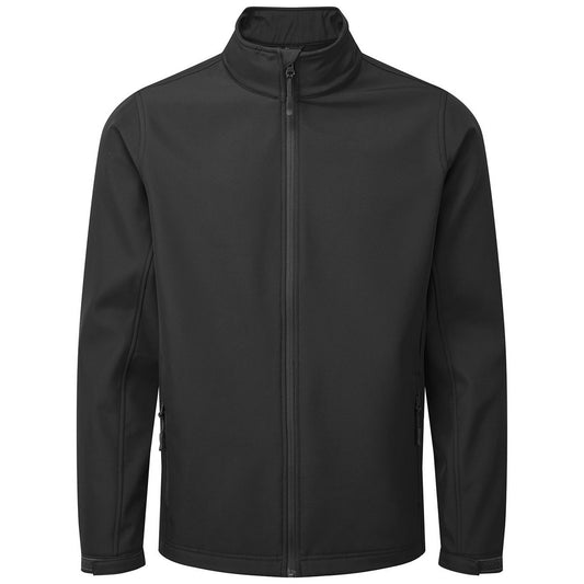 Black - Front - Premier Mens Windchecker Soft Shell Jacket