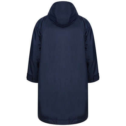 Navy - Back - Finden & Hales Childrens-Kids Raincoat