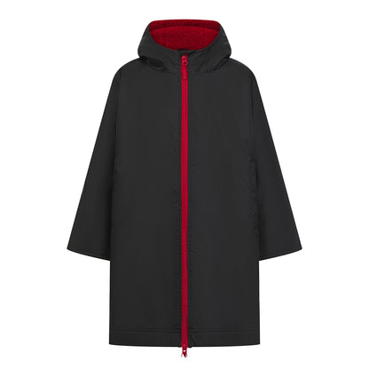 Black-Red - Front - Finden & Hales Childrens-Kids Raincoat