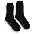 Black - Front - Ribbon Unisex Adult Eskimo Style Fleece Socks