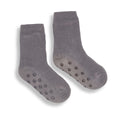 Grey - Front - Ribbon Childrens-Kids Eskimo Style Fleece Socks