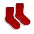 Red - Front - Ribbon Childrens-Kids Eskimo Style Fleece Socks