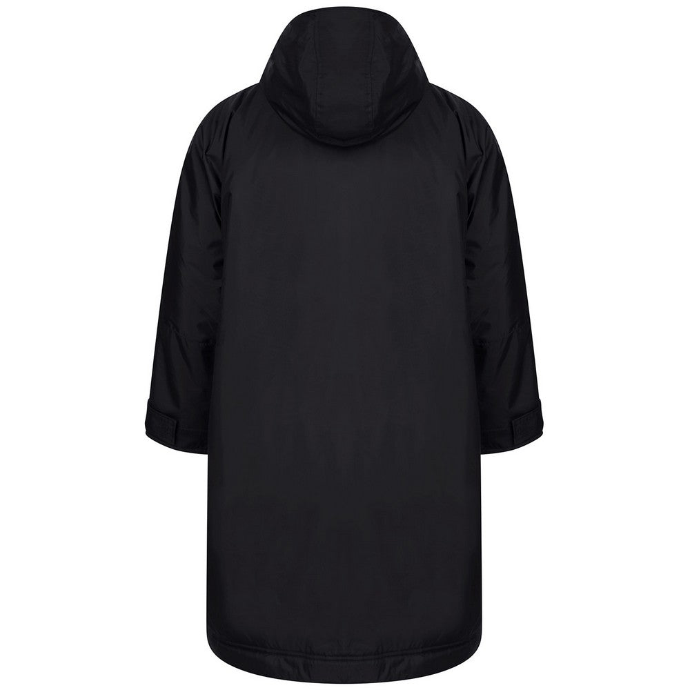 Black - Back - Finden & Hales Unisex Adult Raincoat