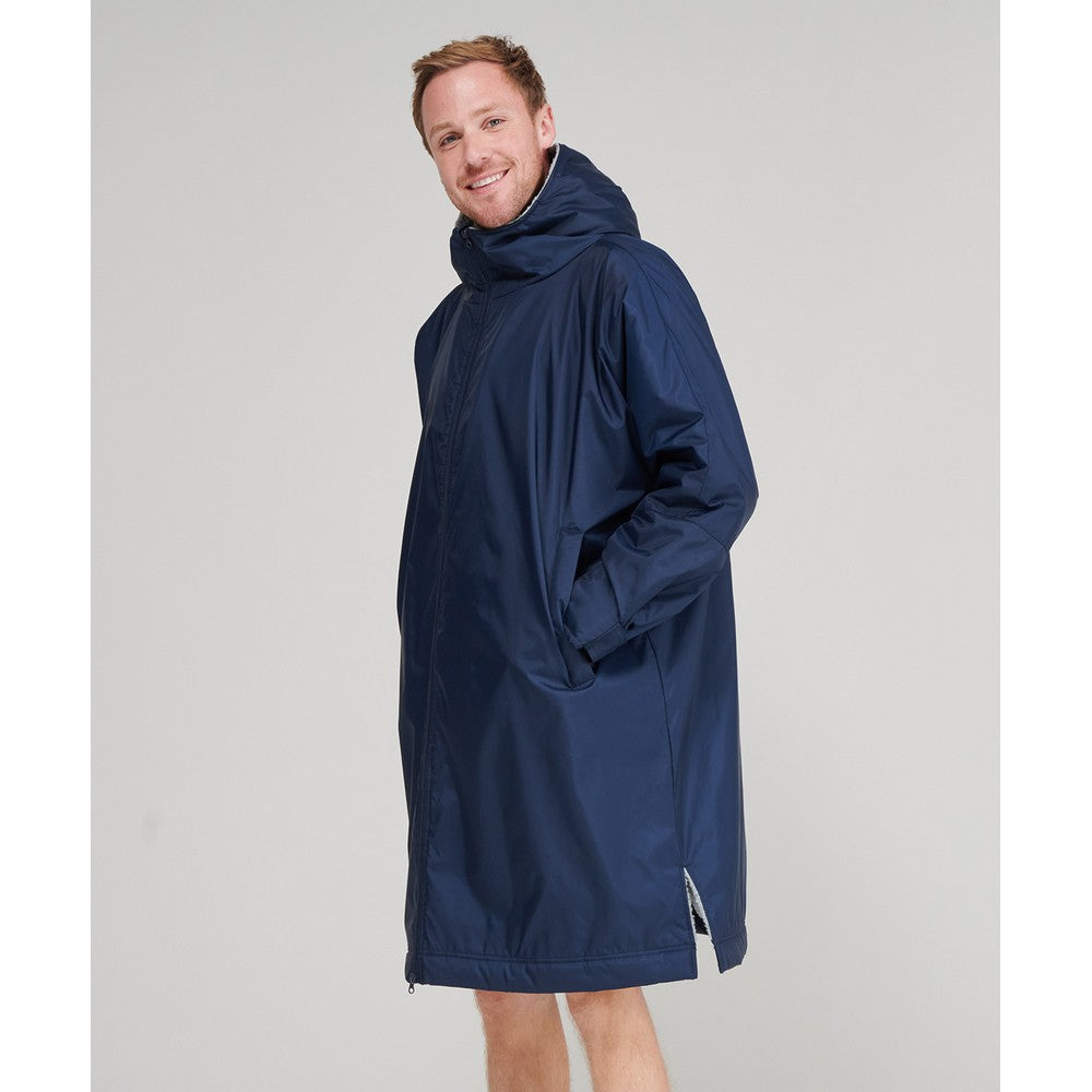Navy - Back - Finden & Hales Unisex Adult Raincoat