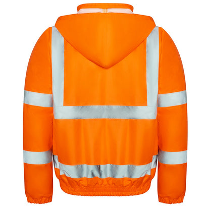 Orange - Back - PRO RTX Mens High-Vis Hi-Vis Vest
