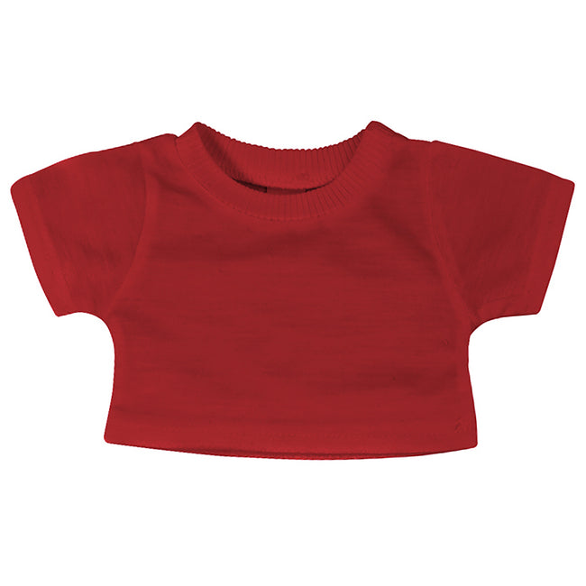 Red - Front - Mumbles Teddy Bear T-Shirt Accessory