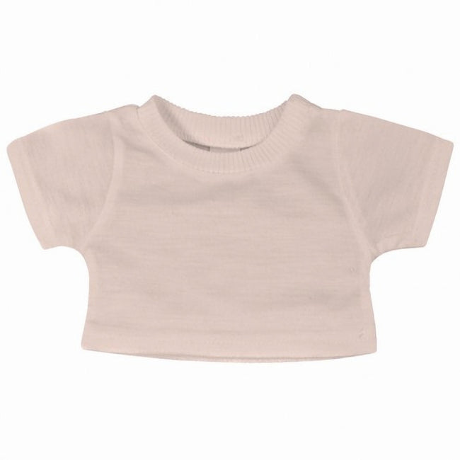 Baby Pink - Front - Mumbles Teddy Bear T-Shirt Accessory