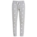 Heather Grey-White - Front - Girls Cotton Dotted Pyjama Bottoms (Pack Of 2)