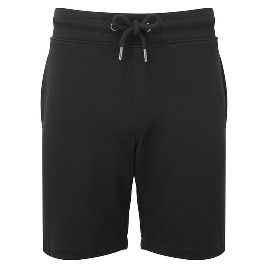 Black - Front - Wombat Mens Recycled Jersey Shorts