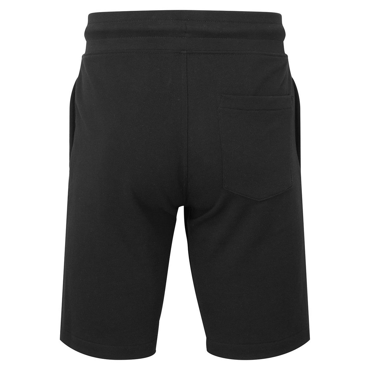 Black - Back - Wombat Mens Recycled Jersey Shorts