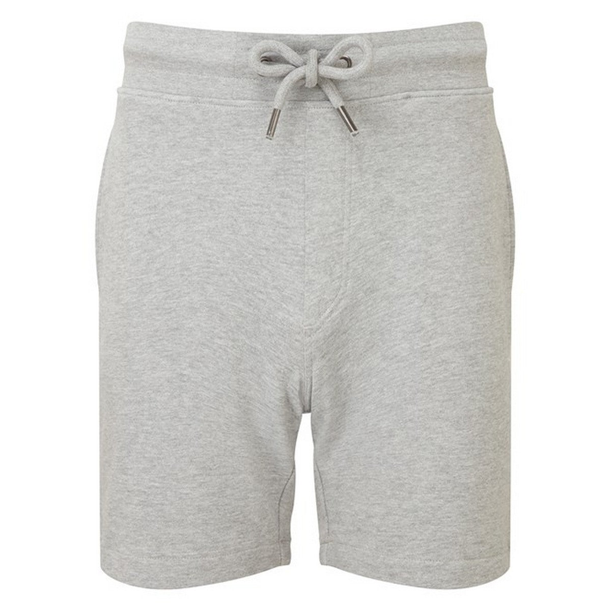 Heather Grey Melange - Front - Wombat Mens Recycled Jersey Shorts