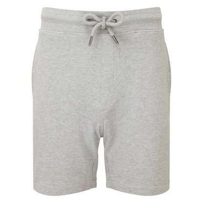 Heather Grey Melange - Front - Wombat Mens Recycled Jersey Shorts