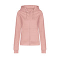 Dusty Pink - Front - Awdis Womens-Ladies College Hoodie
