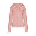 Dusty Pink - Front - Awdis Womens-Ladies College Hoodie