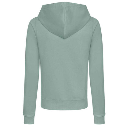 Dusty Green - Back - Awdis Womens-Ladies College Hoodie