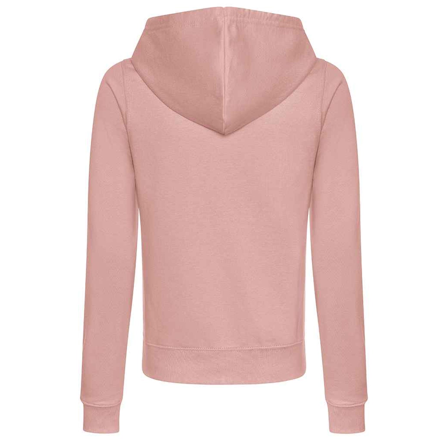 Dusty Pink - Back - Awdis Womens-Ladies College Hoodie