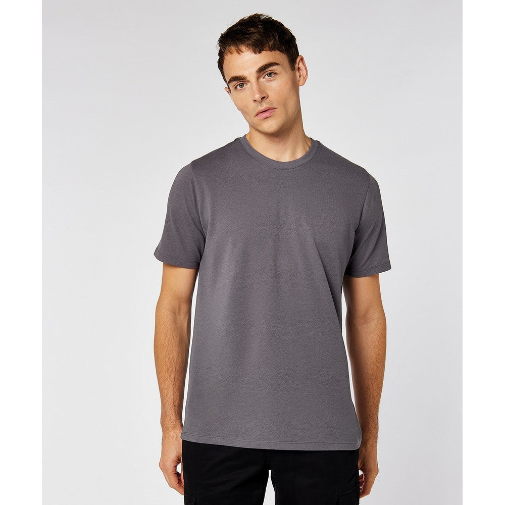 Charcoal - Side - Kustom Kit Mens Superwash 60°C T-Shirt