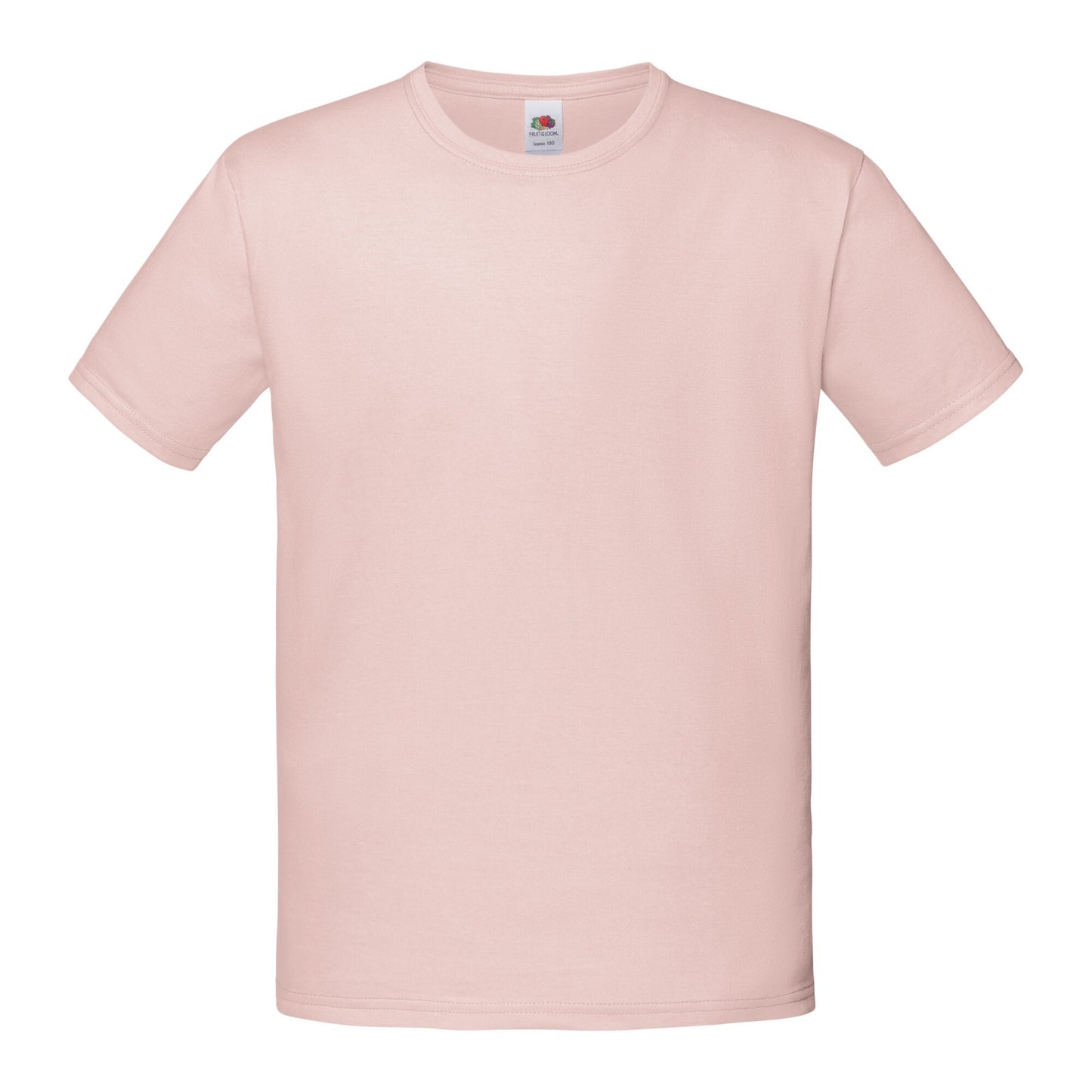 Powder Rose - Front - Fruit of the Loom Childrens-Kids Iconic 150 T-Shirt
