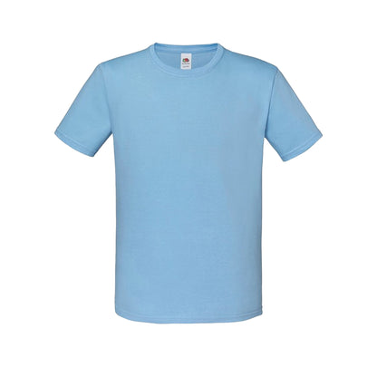 Sky Blue - Front - Fruit of the Loom Childrens-Kids Iconic 150 T-Shirt