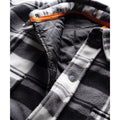 Black-White - Side - Scruffs Mens Checked Padded Shirt