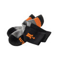 Black-Grey-Orange - Side - Scruffs Mens Trade Socks (Pack Of 3)