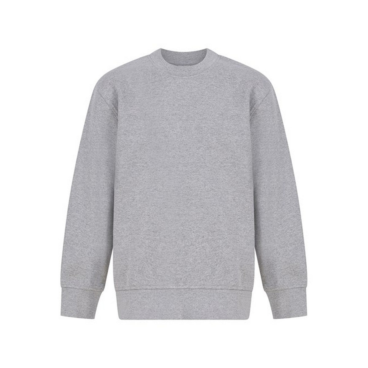Heather Grey - Front - SF Minni Childrens-Kids Curved Hem Sweatshirt