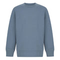 Stone Blue - Front - SF Minni Childrens-Kids Curved Hem Sweatshirt