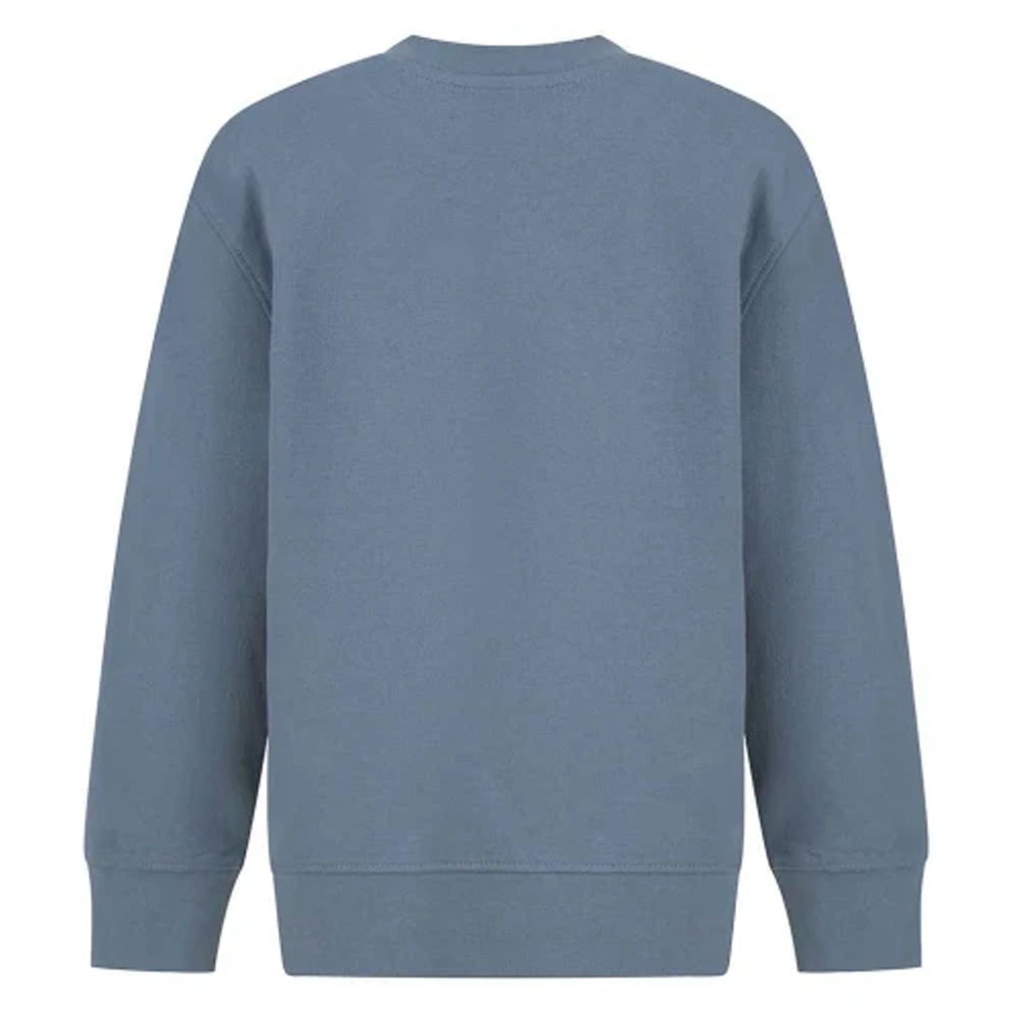 Stone Blue - Back - SF Minni Childrens-Kids Curved Hem Sweatshirt