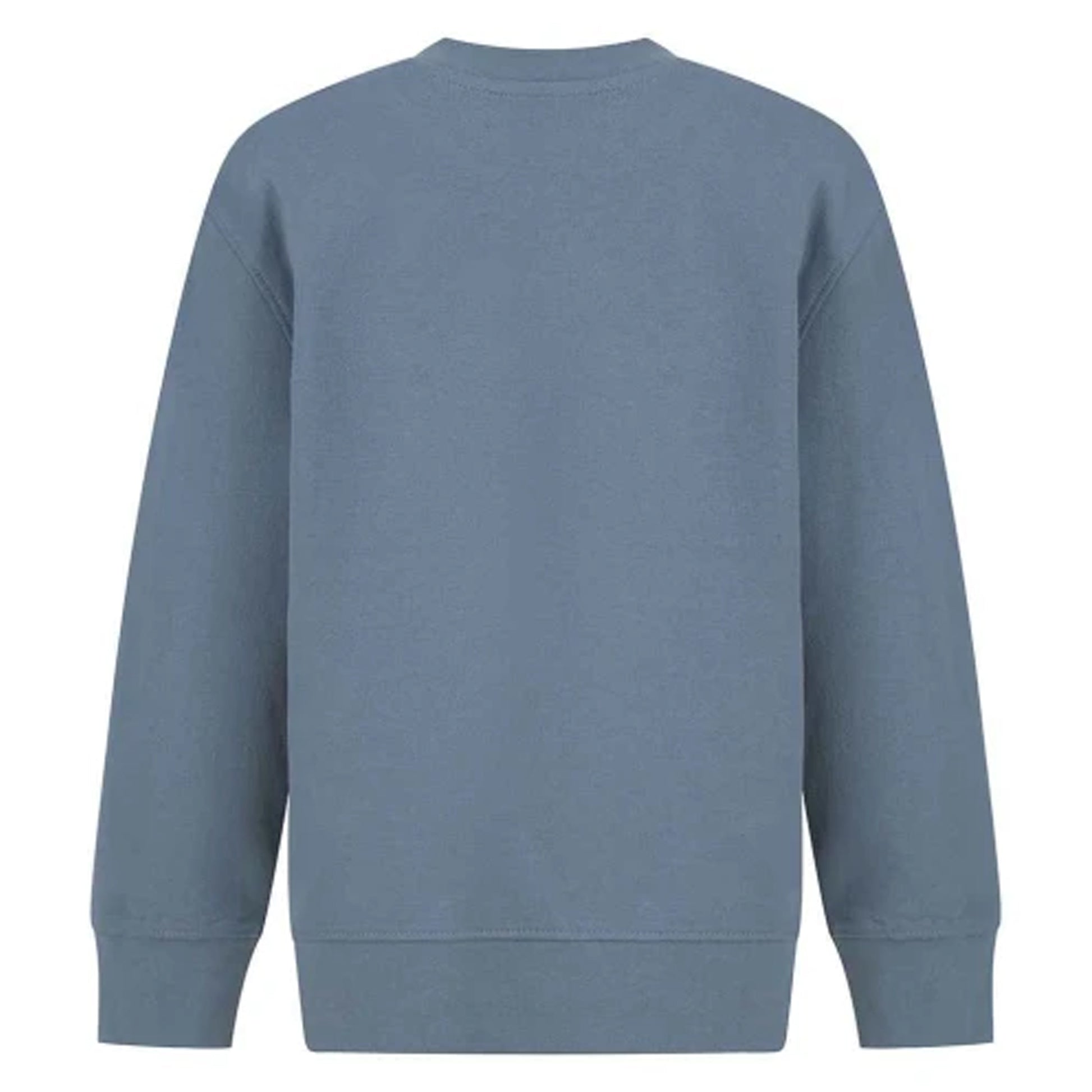 Stone Blue - Back - SF Minni Childrens-Kids Curved Hem Sweatshirt