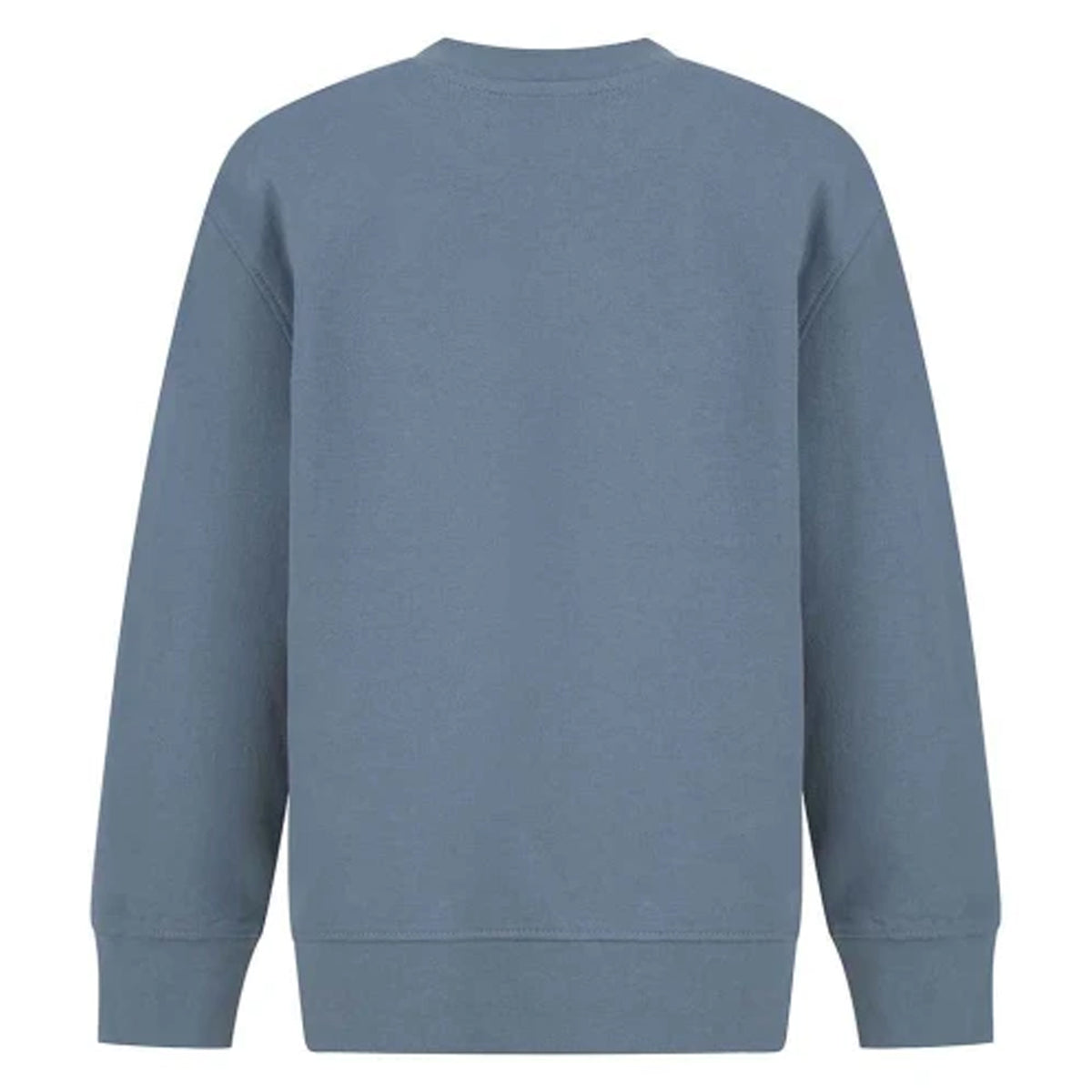 Stone Blue - Back - SF Minni Childrens-Kids Curved Hem Sweatshirt