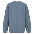 Stone Blue - Back - SF Minni Childrens-Kids Curved Hem Sweatshirt