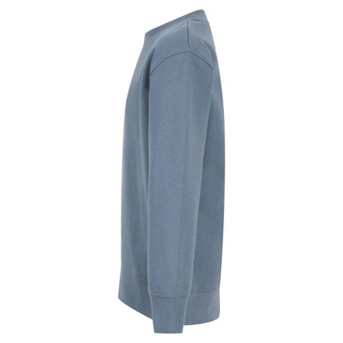 Stone Blue - Side - SF Minni Childrens-Kids Curved Hem Sweatshirt