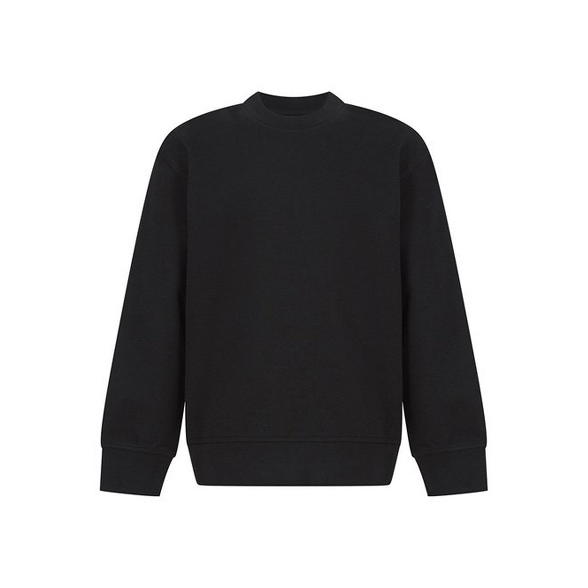 Black - Front - SF Minni Childrens-Kids Curved Hem Sweatshirt