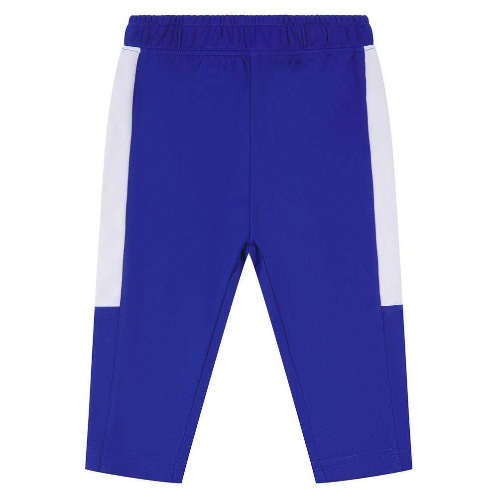 Royal Blue-White - Front - Larkwood Baby Contrast Tracksuit Bottoms